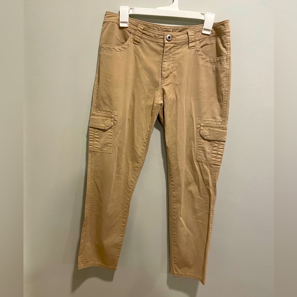 Sundance Khaki Cargo Straight Leg Pant Size 6